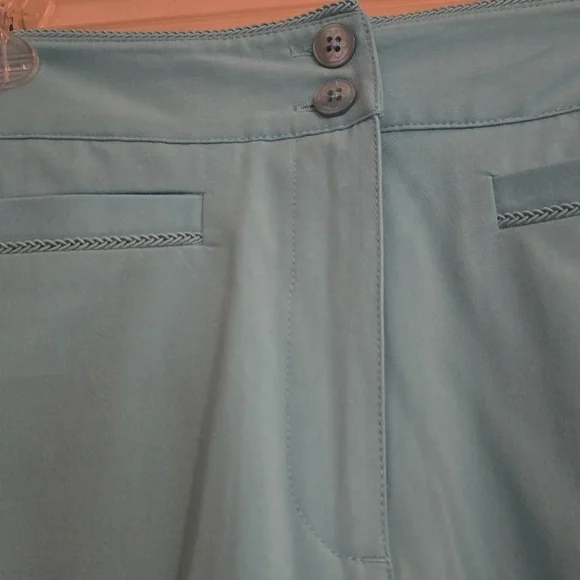 New EP Pro Women's Size 6 Golf Tennis Shorts Skirt Skort Aqua Blue Pockets Zip - Picture 2 of 11